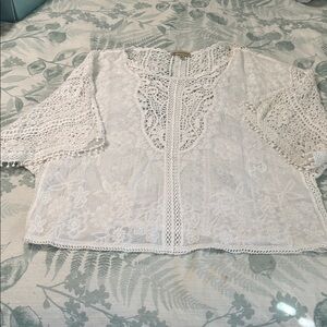 Democracy Ivory Lace Blouse